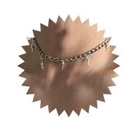 Inilbran Punk Thunder Collana Girocollo Argento Fulmine Collana Girocollo Vintage Tuono Collana Dangle Catena Gotica Fulmine Collana Chunky Cubano Collana Gioielli Per Donne E Ragazze