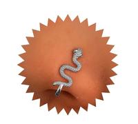 Inilbran Serpente Punk Clip Sul Naso Anello Vintage Serpente Serpente Falso Naso Anello D'argento Onda Serpente Naso Anello Non Forato Gioielli Naso Per Le Donne E Le Ragazze