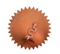 Inilbran Serpente Punk Clip Sul Naso Anello Vintage Serpente Serpente Falso Naso Anello D'oro Onda Serpente Naso Anello Non Forato Gioielli Naso Per Le Donne E Le Ragazze