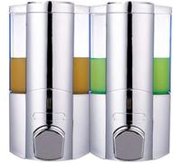 ININOSNP Alta qualità Distributore di Sapone a Parete 3 Distributore di Sapone a Pompa a Parete Distributore di Sapone Manuale - Cucina Bagno Casa Ufficio Ospedale Distributore di lozione(2*Chrome)