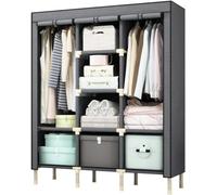 ININOSNP Armadio Combinato Semplice Armadio Moderno in Tessuto assemblato Armadio pensile for la casa con pratici cassetti (Dimensioni: 50x150x190 cm)