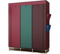 ININOSNP Armadio in Tessuto Armadio Semplice for la Camera da Letto for la casa, Armadio for riporre i Vestiti, Armadio Combinato, salvaspazio, Armadio Portatile (Colore: Multicolore)