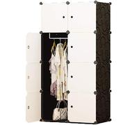 ININOSNP Armadio Portatile Armadietto portaoggetti in Resina Armadio Camera da Letto Armadietto Scaffale Armadietto portaoggetti (Colore: A)