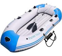 ININOSNP Barca Gonfiabile for Adulti, gommone for 34 Persone, Set Kayak Gonfiabile con Remi e Pompa ad Aria ad Alto rendimento, Kayak Gonfiabile for zattera, Kayak for Barca da Pesca