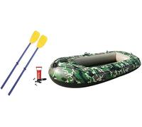 ININOSNP Barca Gonfiabile Pieghevole con pagaie for Pompa d'Aria, Kayak da Pesca, Kayak for Il Tempo Libero, Verde,
