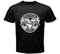 ININOSNP Bouncing Souls Rocker Heart Men's Black T Shirt T-Shirt Black M