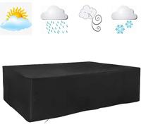 ININOSNP Copertura Antipioggia Rinforzata Copertura for mobili da Giardino, Adatta for Grandi Set di tavoli e sedie da Balcone, può Coprire divani in Rattan(250 * 110 * 90cm)