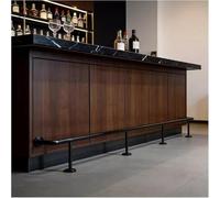 ININOSNP Corrimano con battiscopa Set poggiapiedi e braccioli for Sgabello da Bar Commerciale, Adatto for ristoranti e Gazebo(160cm/5.2ft)