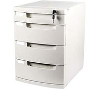 ININOSNP Divisorio for schedari a 4 cassetti con Serratura Scatola di immagazzinaggio for la classificazione dei File da Ufficio Desktop for Uso Domestico