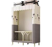ININOSNP Grande Guardaroba con Asta Appendiabiti, Armadio in Tessuto Oxford for Camera da Letto, Armadio Guardaroba Portatile ed Elegante(B,110cm)