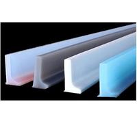 ININOSNP Guarnizione for Schermo Doccia Soglia for Pavimento for Stanza umida Barriera for l'acqua Angolo Separazione bagnata e asciutta in Silicone Autoadesivo(Clear,2m/78 inch)