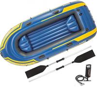 ININOSNP Kayak Gonfiabile for Canoa for Barca Gonfiabile con Aria, Barca a Fune con Pompa for Adulti e Bambini, Barca da Pesca Portatile