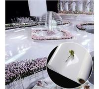 ININOSNP Navata for Matrimoni, Tappeto a Specchio Bianco, Decorazione for Feste, Tappeto USA e Getta for Tagliare Feste di Compleanno(Size:1x10m)