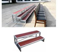ININOSNP Pavimenti scenici modulari Supporto for Coro Portatile Regolabile a Tre Livelli, Ideale for spettacoli scolastici e aziendali(2 Tiers)