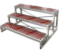 ININOSNP Pavimenti scenici modulari Un Supporto for Coro Portatile a Tre Livelli Robusto, Durevole