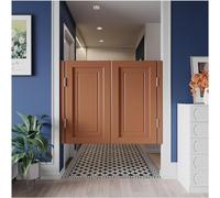 ININOSNP Porta a Battente del Salone Porte a Battente in Legno ecologiche for Interni ed Esterni, Porta for Decorazione divisoria for Bar caffetteria Retro berlina(W85cmxH90cm)