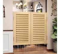 ININOSNP Porta a Battente for caffè, Porta a Battente, Porta a metà Corpo in Legno massello con Cerniera, divisorio Interno for Sala da Pranzo con Chiusura Automatica(W90cmxH90cm)