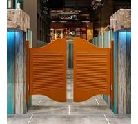 ININOSNP Porta a Battente Porta a Battente Marrone for caffè, Porte a Battente for Saloon con feritoie, Porta a Mezza Vita for Ingresso bancone Bar(W80cmxH90cm)