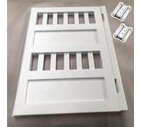 ININOSNP Porta a Battente Porta Singola a Battente for Salone, Porte Bianche for caffè con Cerniera a Chiusura Automatica, Porte a Mezza Vita Stile Battente, Recinzione scavata(W50cmxH90cm)