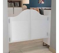 ININOSNP Porta a Battente Porte a Battente Bianche, Porta a Battente del Salone Occidentale, Porte a persiana for la casa for Il corridoio Interno, Porta del maggiordomo a Mezza Vita(W110cmxH90cm)