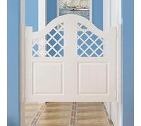 ININOSNP Porta a Battente Porte a Battente for Villa/Casa/Negozio Porte a Battente for Saloon, Chiusura Automatica in Legno Bianco Battente in Entrambi i Sensi Porta Occidentale Libera(W95cmxH90cm)