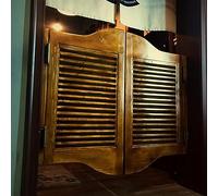 ININOSNP Porta a Mezza Vita, Recinzione for Porta del Salone del Bar, retrò mediterraneo in Legno, Chiusura Automatica, divisorio for Portico del Ristorante della Cucina(W115cmxH90cm)