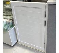 ININOSNP Porta Battente Bianca Girevole a 180° for caffè, Porta a Mezza Vita con Chiusura Automatica Porta Battente da Cowboy con persiana, for Ingresso Portico Interno(60x90CM/23.6x35.4IN)