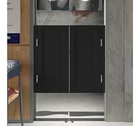 ININOSNP Porta Battente for caffè Porta for caffè Interna oscillante Nera, Porte battenti for Saloon in Legno, cancello Battente for Bar da Cucina Emporium(W140cmxH90cm)