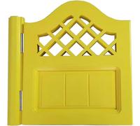 ININOSNP Porta Singola Gialla for Cucina e Bagno, Porta divisoria for caffè a Doppia Anta con Cerniere, Legno massello(W 80cm (31 1/2"))