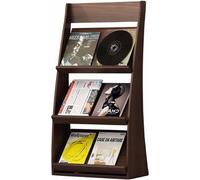 ININOSNP Portariviste a 3 Livelli (Marrone), espositore Vintage for Libri di Grandi Dimensioni, organizzatore for scaffali for Letteratura, scaffale for opuscoli Resistenti