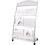ININOSNP Portariviste Organizzatore di File in Acciaio, Organizzatore di volantini di Design a più Livelli for l'ingresso dello Showroom della Sala d'attesa