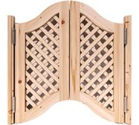 ININOSNP Porte battenti for saloni Occidentali, Porte battenti for caffè scavate con Cerniere in Acciaio Inossidabile, Decorazione for Porte a Mezza Vita(W115cmxH90cm)