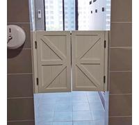 ININOSNP Porte Bianche del Salone oscillanti, Porte del caffè a Mezza Vita for Il corridoio dei bagni, Porta Battente Occidentale con Hardware (Size : W90xH90cm(35 3/8" x35 3/8"))