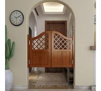 ININOSNP Porte Doppie for la casa, Porte for Recinzione del caffè scavate for la Porta del Bagno, Porta con Molla a Doppia Azione (Color : Brown, Size : W 90cm (35 7/16"))