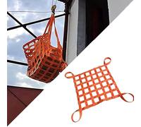 ININOSNP Rete di Sollevamento Pesante - Rete di Sollevamento for Imbracatura Piatta in Poliestere Rete di Sollevamento del carico, Borsa for Rete di Sollevamento (Size : 4X4M/Mesh 15cm/Load 2.5t)