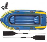 ININOSNP Set Barca Gonfiabile for Barca da Pesca Gonfiabile for Adulti, Kayak Gonfiabile con Remi, Pompa, Zattere d'Acqua for Lago, Piscina