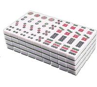 ININOSNP Set di carte Mahjong, set Mahjong cinese, 144 tessere digitali, set di giochi Mahjong cinese(42 EU)