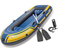 ININOSNP Set gommone for Barca da Pesca Gonfiabile for Adulti, Kayak Gonfiabile for 3 Persone con Remi, Pompa, zattere d'Acqua for Lago, Piscina