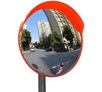 ININOSNP Specchio Convesso Rosso, Specchio di osservazione della Strada Curva, Specchio del Traffico for parcheggi, for l'osservazione della Strada Curva(60CM)