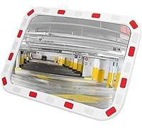 ININOSNP Specchio grandangolare Quadrato Specchio Convesso, Specchio Convesso Rettangolare Specchio Curvo for Segnale di Sicurezza for Punti ciechi stradali Esterni(PMMA40x60cm)