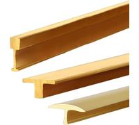 ININOSNP Strisce di Transizione UltraSottili in Ottone Massiccio, Strisce di Giunzione degli spazi, Strisce di Sovrapposizione degli spazi, Adesivi for Giunti for davanzali delle Porte(20 * 7mm)