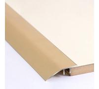 ININOSNP Striscia for Porta for Pavimenti in Vinile, Riduttore for soglie Metalliche for Porte di Ingresso Lavanderia, Bordo Stretto for Moquette(Gold,110cm/43 inch)