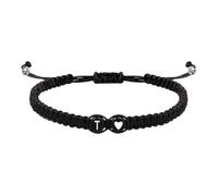 Initial Bracelet For Women - Stainless Steel Adjustable Standard Size | Couple Heart Design Charm Bracelet, 26 Letters Initial Jewelry Gift For Boys Girls, Handmade Friendship Bracelets | Gift Use