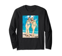 Initial D Bikini Anime Girls on Beach Street Racing Manga Maglia a Manica