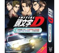 Initial D Stage 1-6 + 3 Battle Stage + 3 Extra Stage + 3 Film Anime DVD Eng Sub