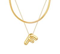 Initial s for Women, Balloon Bubble Letter, Plated Dainty Personalized Puffy Name s