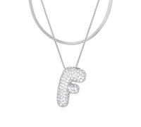 Initial s for Women, Balloon Bubble Letter, Plated Dainty Personalized Puffy Name s