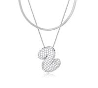 Initial s for Women, Balloon Bubble Letter, Plated Dainty Personalized Puffy Name s