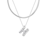 Initial s for Women, Balloon Bubble Letter, Plated Dainty Personalized Puffy Name s