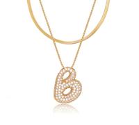 Initial s for Women, Balloon Bubble Letter, Plated Dainty Personalized Puffy Name s
